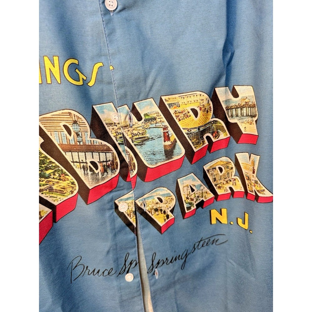 Bruce Springsteen Greetings From Asbury Park NJ Button Down Shirt XL - Picture 6 of 8
